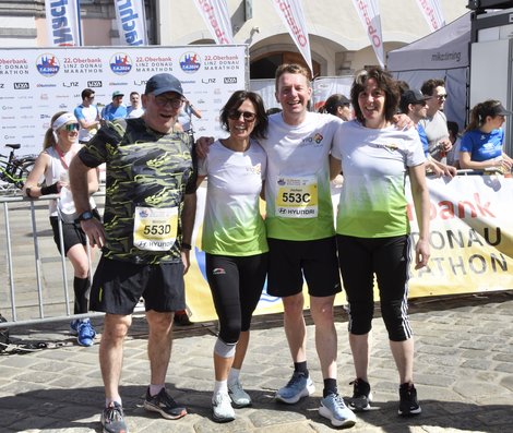 LPBZ Schloss Haus-Team beim Marathonlauf
