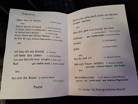 Programm Panflötenkonzert