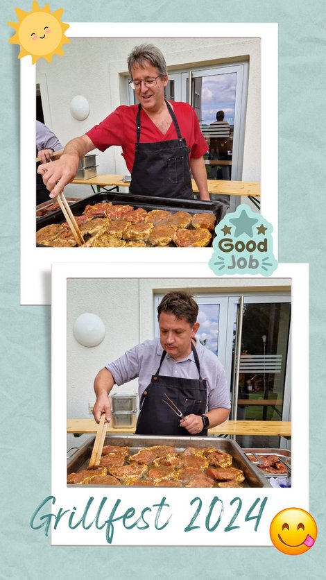 Grillmeister Gerhard Hintersonnleitner und Andreas Swcharz, LPBZ Christkindl